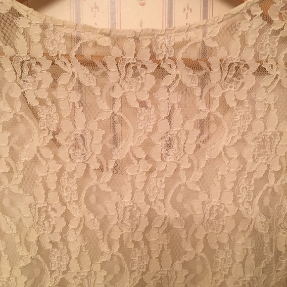 UO Pins & Needles Cream Lace Dress Cottagecore S - Picture 8 of 8